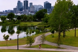 Stadtzentrum vom Jean-Drapeau Park  Ville de Montral, Johanne Palasse